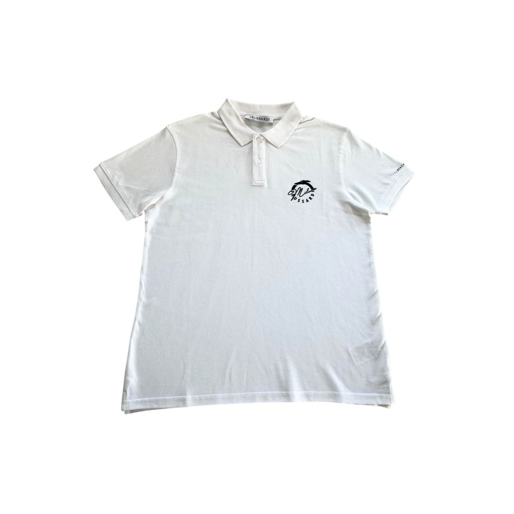 Trussardi Beachwear Polo blanc